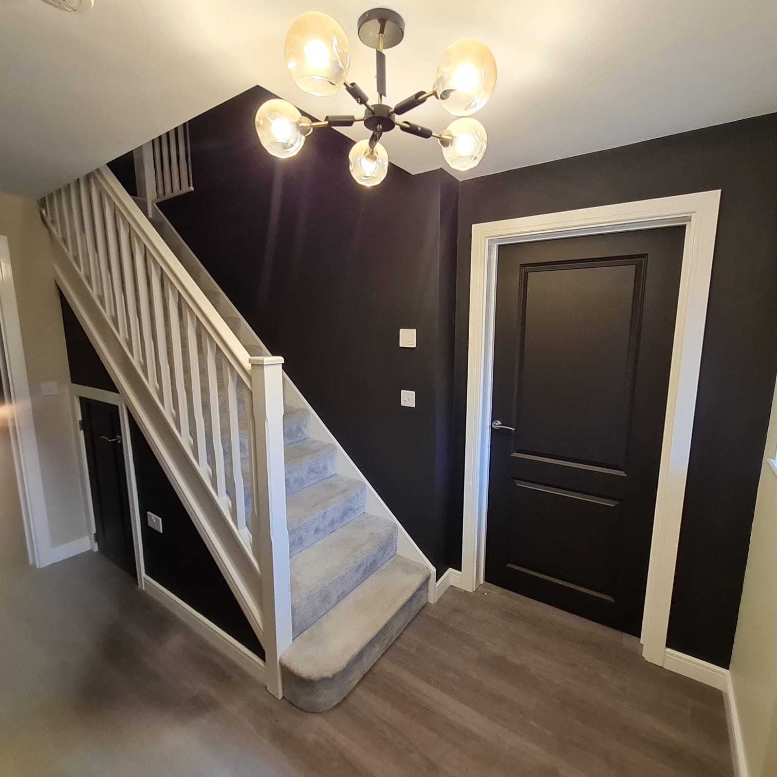 Painted Hallway Dark