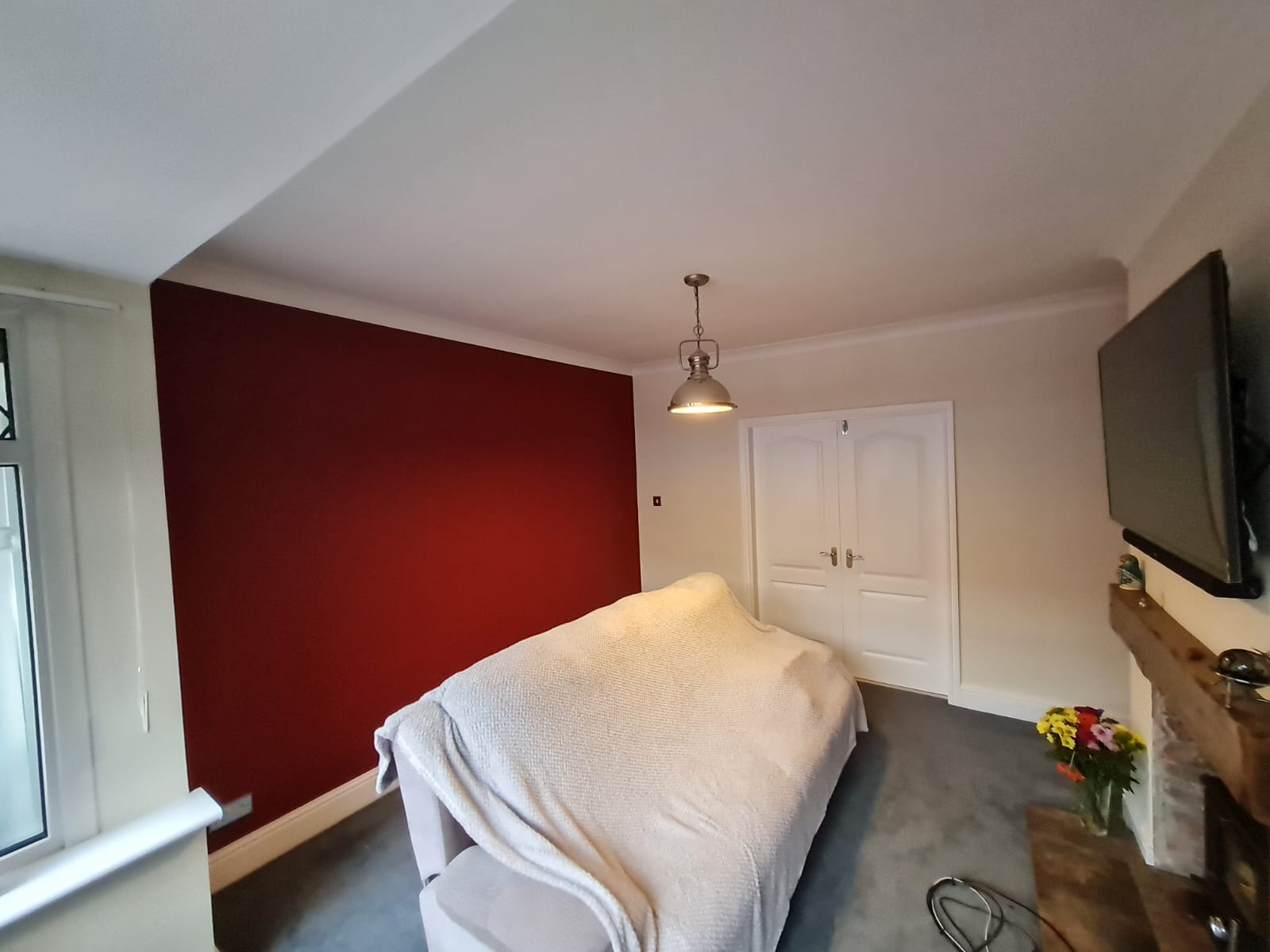 Painted Living Room Red