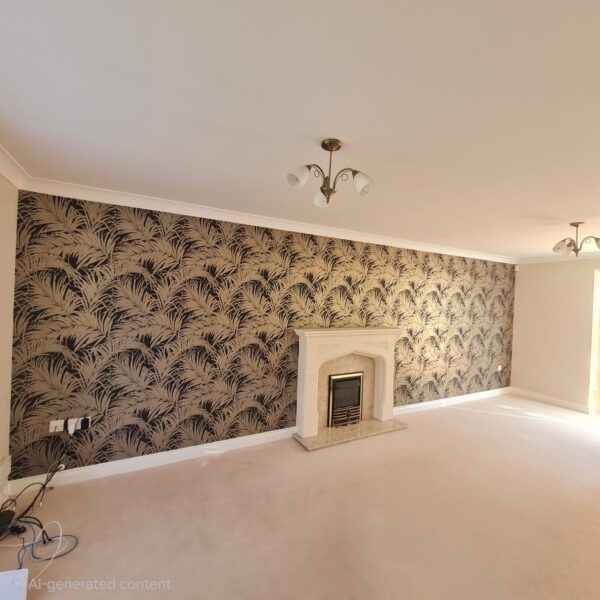 Wall Papered Lounge