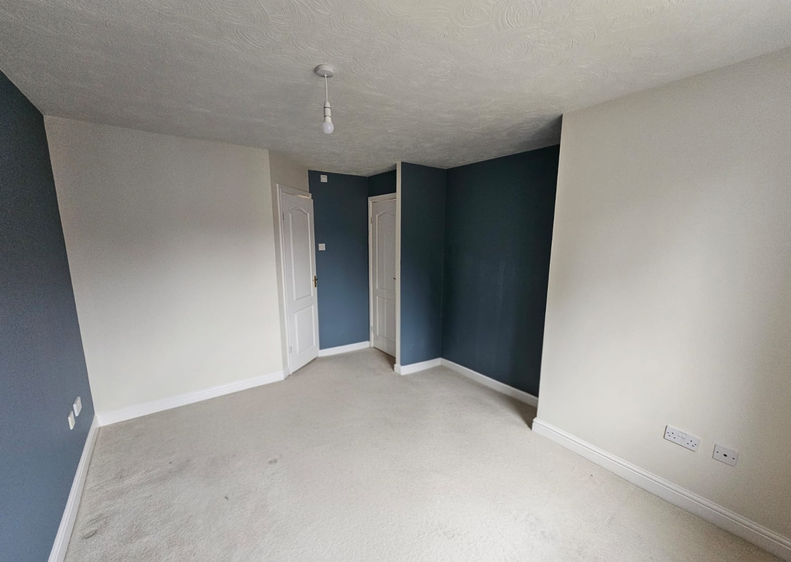 painted bedroom dark blue 2